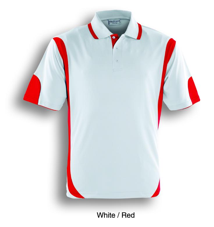 white / red, Breezeway Contrast  Polo Shirt      UPF: excellent protection     160gsm, 100% breezeway polyester fabric     Breathable  micromesh fabric     Draws Sweat from Body, Quick Dry